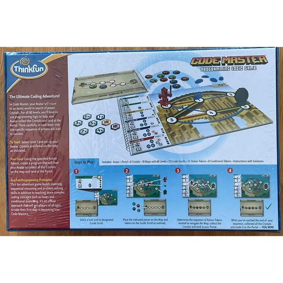 ThinkFun Code Master Programming Logic Board Game. New/Sealed - Picture 3 of 5